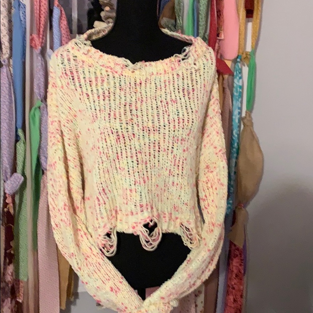 Sweater loose knit baggy